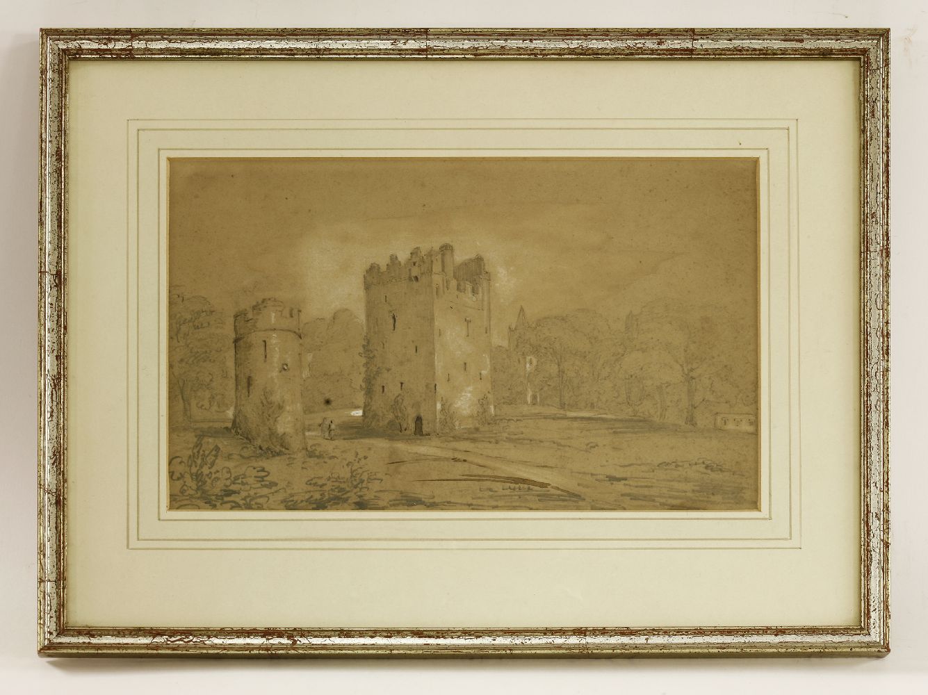 Samuel Spode (1798-1872)A BAY MARE IN FRONT OF BURNCHURCH CASTLE AND TOWER, COUNTY KILKENNYSigned - Image 10 of 10