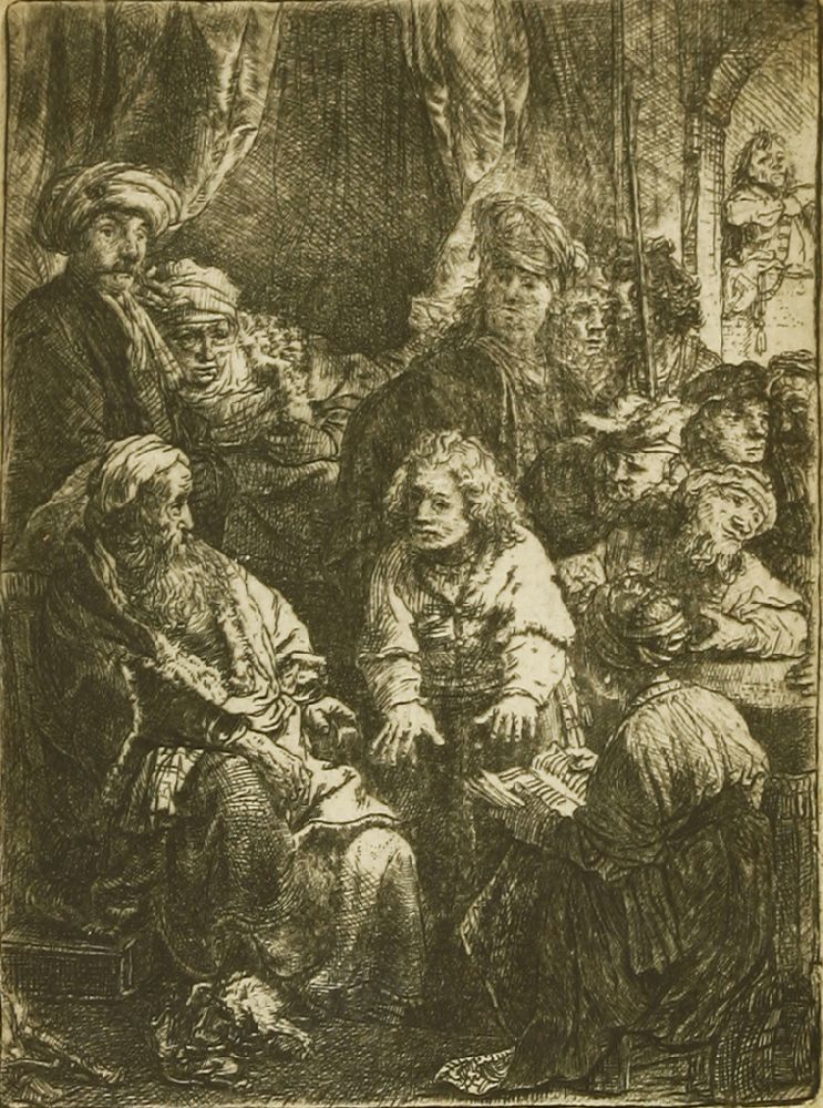 Rembrandt Harmensz. van Rijn (Dutch, 1606-1669)JOSEPH TELLING HIS DREAMS (Bartsch, Hollstein 37; New