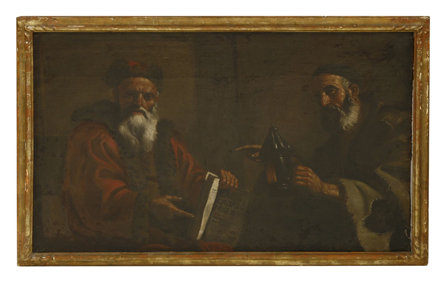 After Matteo PretiPLATO AND DIOGENES Oil on canvas101 x 159cmThe original painting is in the - Image 2 of 3