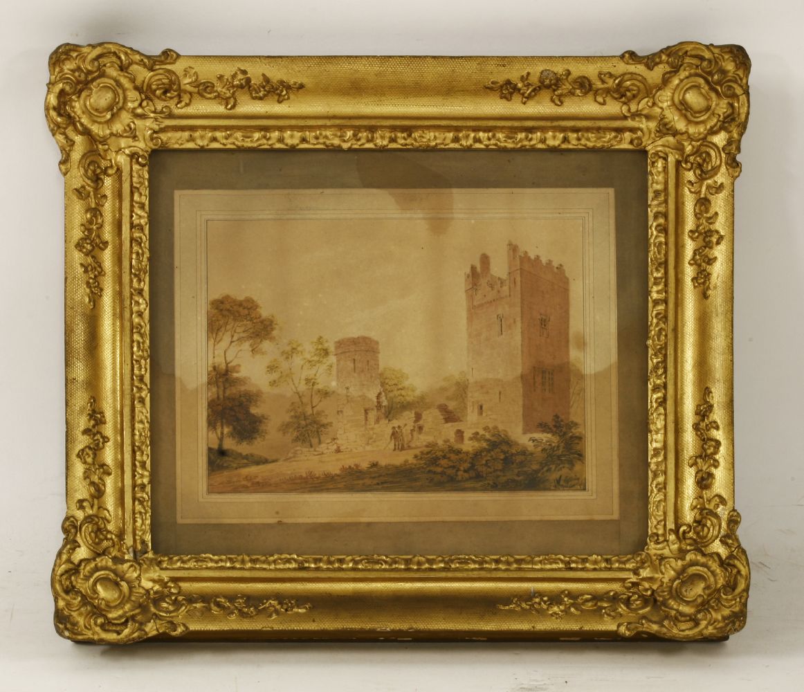 Samuel Spode (1798-1872)A BAY MARE IN FRONT OF BURNCHURCH CASTLE AND TOWER, COUNTY KILKENNYSigned - Image 8 of 10