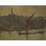 *Hendrik Jan Wolter (Dutch, 1873-1952)THAMES NEAR BLACKFRIARS BRIDGESigned l.r., oil on canvas41 x