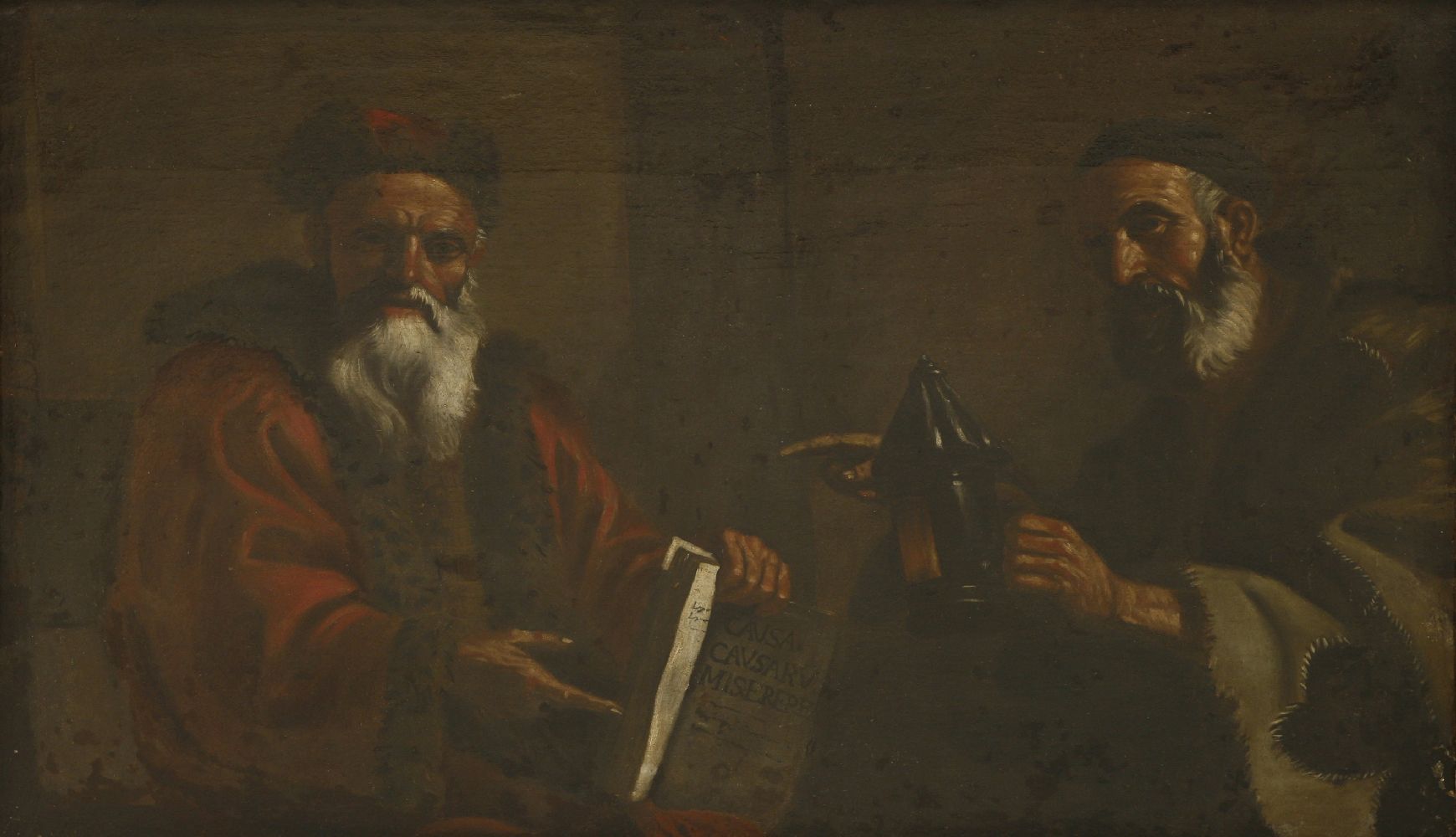 After Matteo PretiPLATO AND DIOGENES Oil on canvas101 x 159cmThe original painting is in the