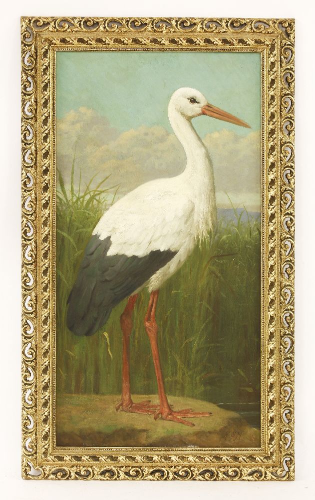 Henry Stacy Marks RA (1829-1898)A MARABOU STORK;A STORK;A pair, both signed l.r., oil on canvas138 x - Image 11 of 15