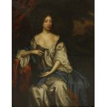 Circle of Sir Peter Lely (1618-1680)PORTRAIT OF A LADY, SAID TO BE THE DUCHESS OF RICHMOND, THREE-