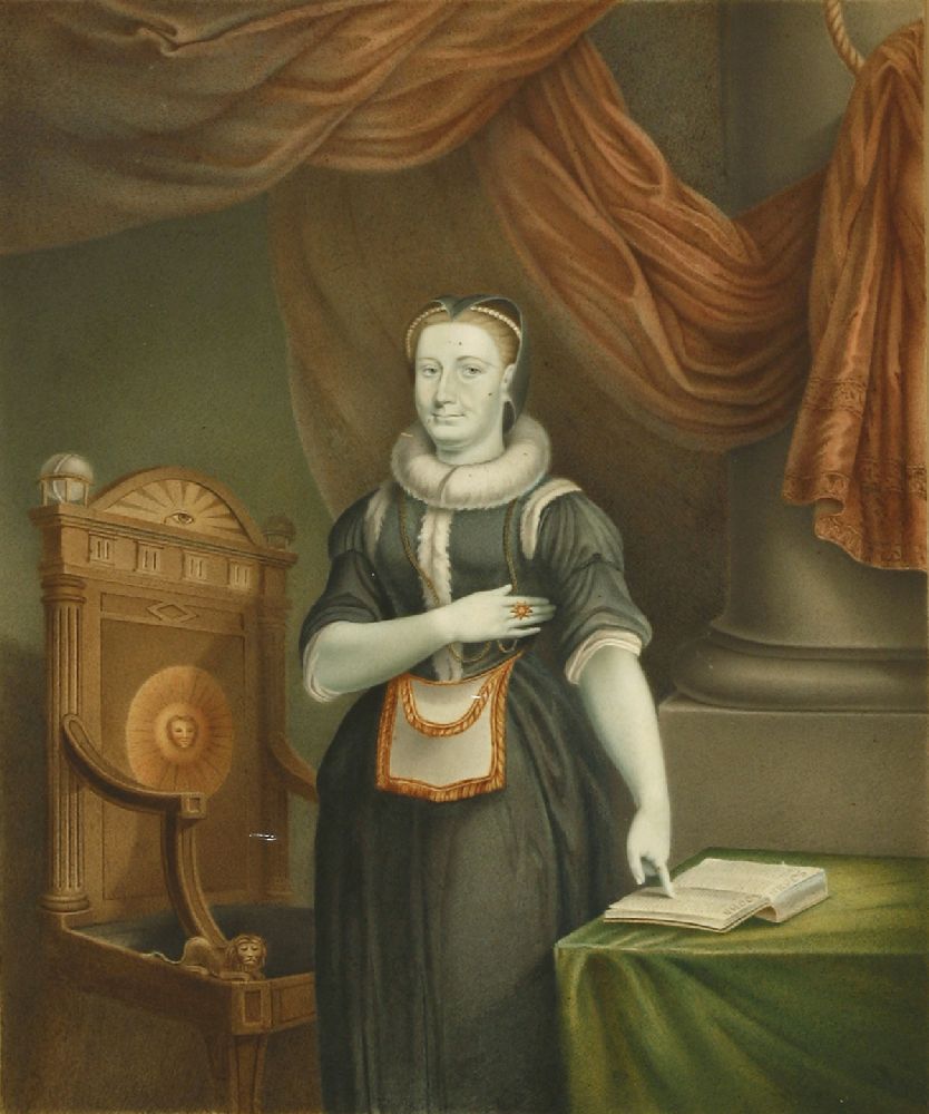 Irish School, 19th century, after Thomas Pope StevensPORTRAIT OF THE HONOURABLE MRS ALDWORTH,