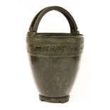 A bronze bucket or situla,late 19th century, after a Roman original found at Pompeii, by J Chiurazzi