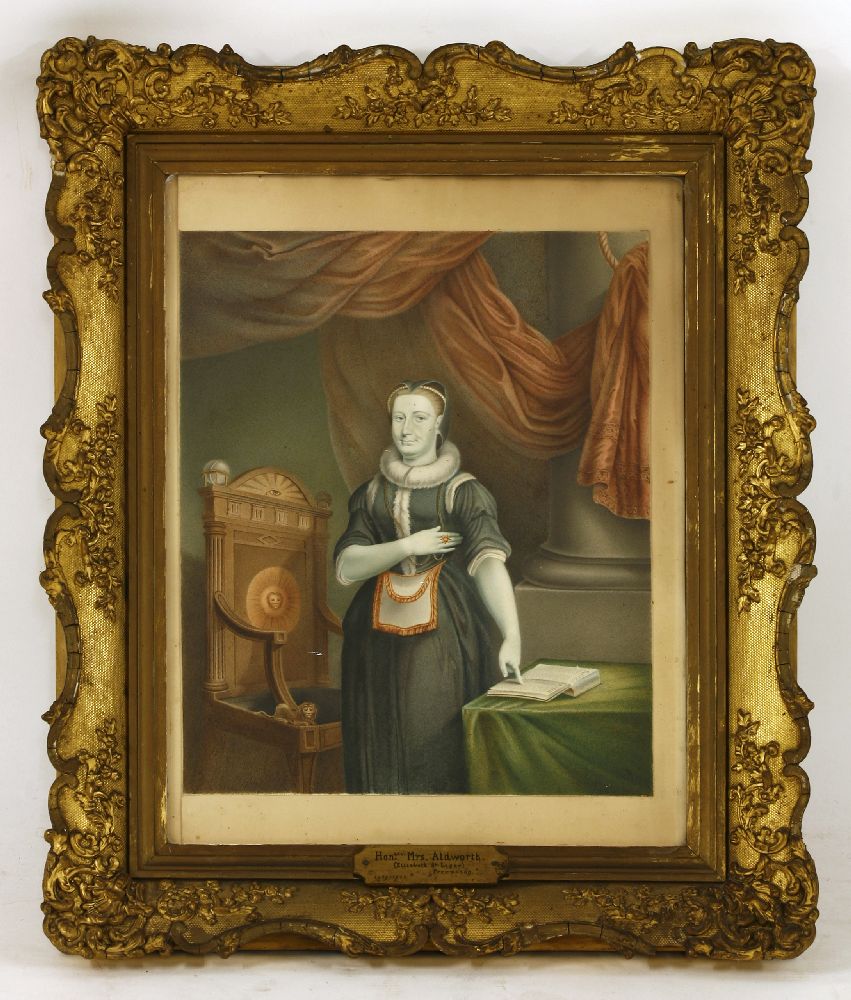 Irish School, 19th century, after Thomas Pope StevensPORTRAIT OF THE HONOURABLE MRS ALDWORTH, - Image 2 of 5