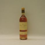 Château d’Yquem, Sauternes Supérieur 1st Growth, 1983, one bottle