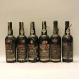 Quinta do Noval, 1963, six bottles (dirty labels)