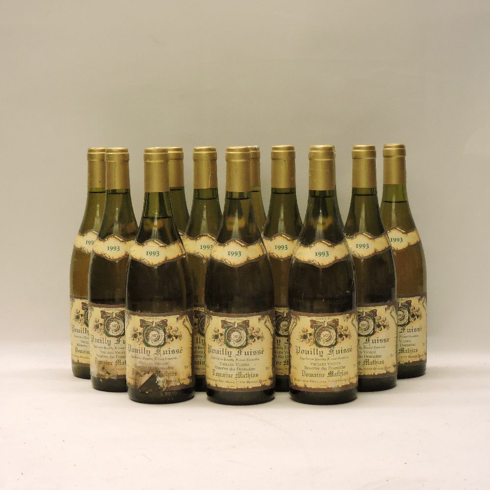 Pouilly Fuissé, Domaine Mathias, Vieilles Vignes, 1993, twenty-four bottles