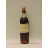 Château d'Yquem, Sauternes Supérieur 1st growth, 1969, one bottle