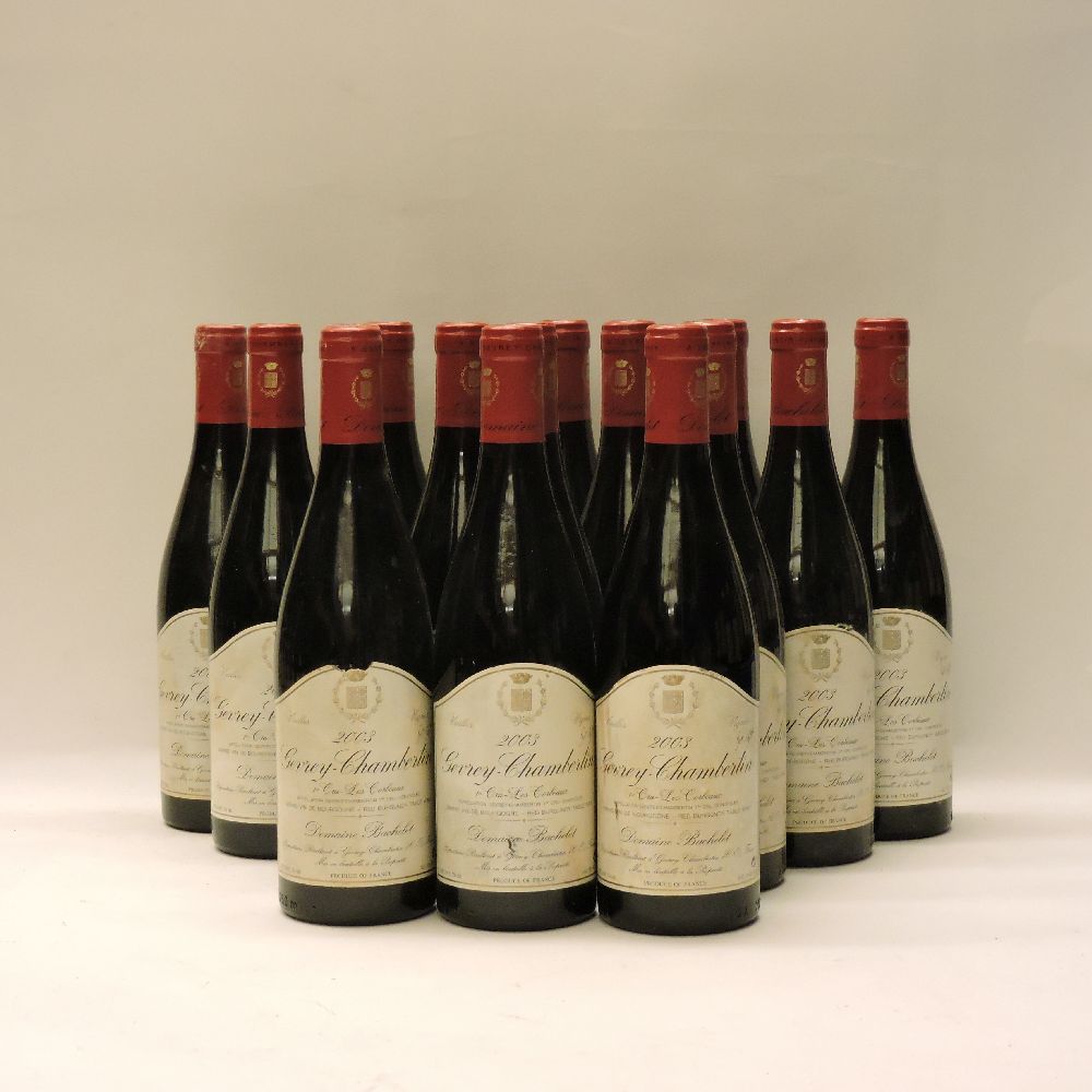 Gevrey-Chambertin 1ere Cru, Les Corbeaux, Bachelet, 2003, fifteen bottles