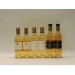 Assorted 2010 Sauternes Regional Wines to include two half bottles each: Château Suduirat 1ere Cru