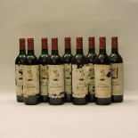 Château d’Armailhac, Pauillac 5th Growth, 1989, nine bottles (top shoulder-low neck, dirty labels)