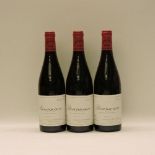 Volnay, Hubert de Montille, 1996, three bottles