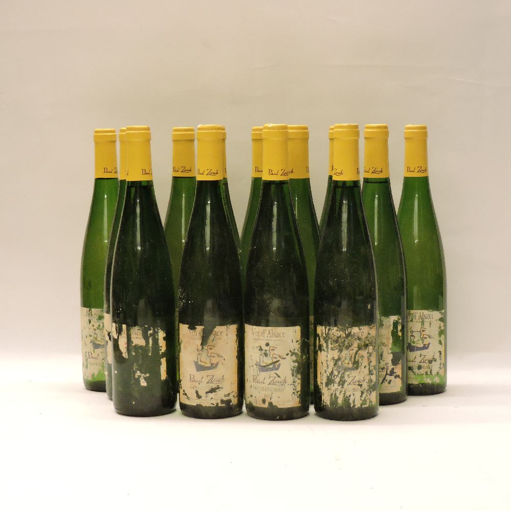 Vin d’Alsace, Paul Zinck, Gewurztraminer, 1998, thirteen bottles (very damaged labels)