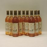 Château de Malle, Sauternes 2nd Cru Classé, 1989, eleven bottles