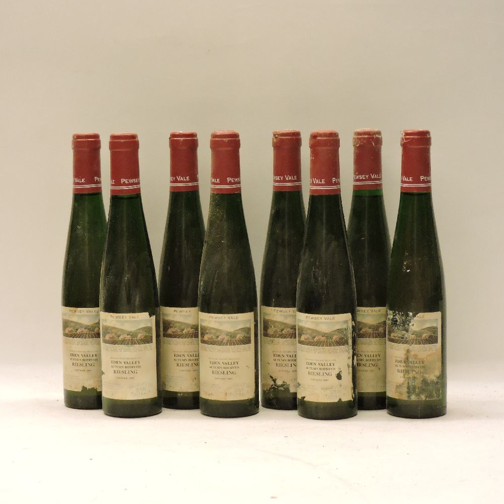 Eden Valley, Pewsey Vale, Autumn Botrytis, Riesling, 1991, eight half bottles