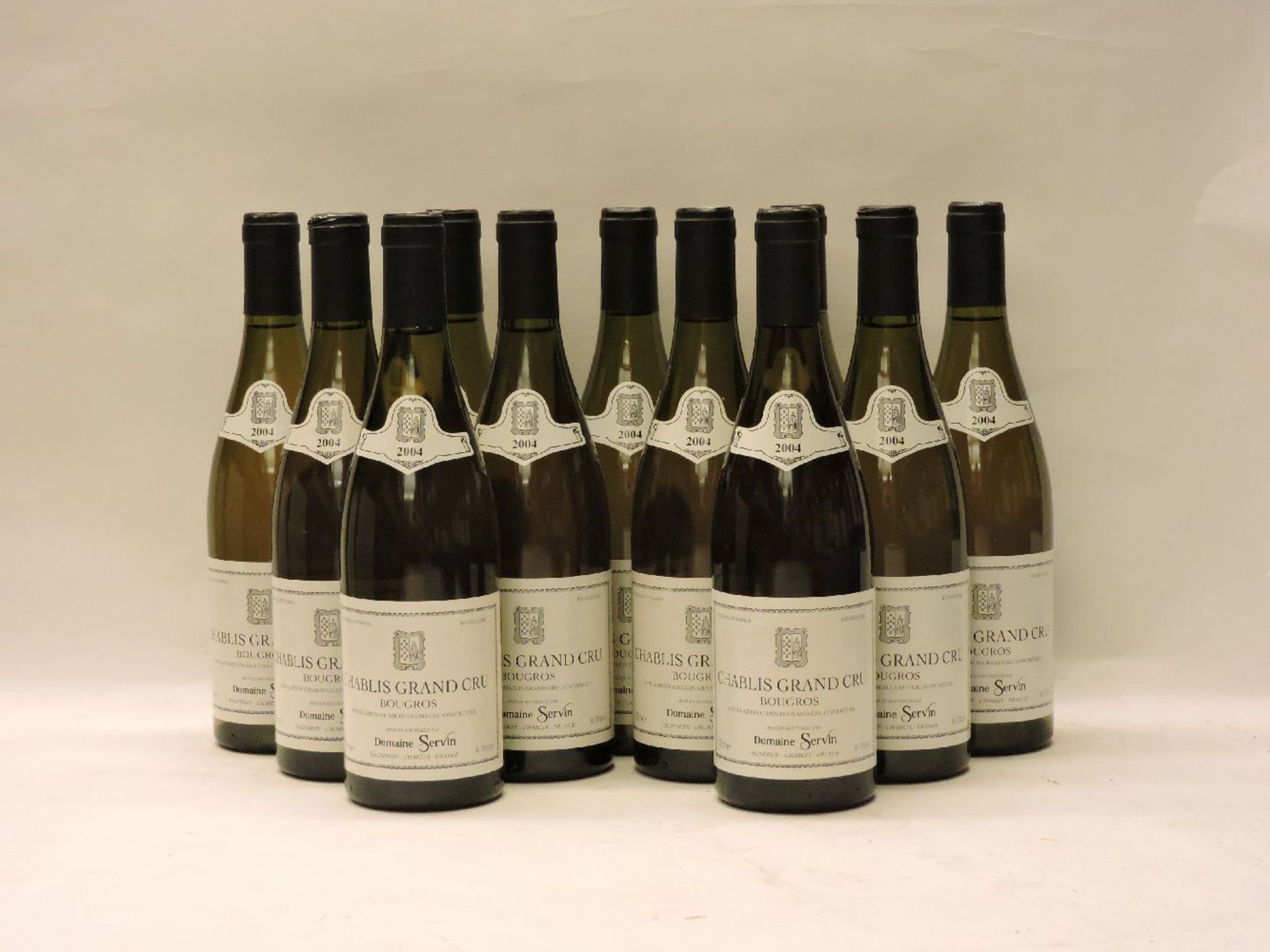 Chablis Grand Cru, Bougros, Domaine Servin, 2004, eleven bottles