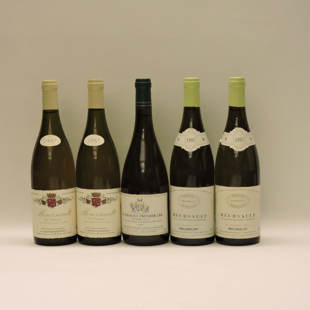 Assorted White Wines to include: Meursault 1ere Cru, Les Gouttes d’Or, Bouchard, 1999, three