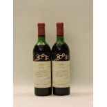 Château Mouton Rothschild, Pauillac 1st Growth, 1967, two bottles (mid/high shoulder)