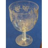 A fine 19th century oversized Goblet;