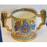 A Paragon porcelain two-handled Loving cup produced to commemorate The Coronation of His Majesty