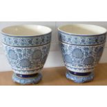 ADDED LOT A large pair of 19th century Aesthetic style ceramic Planters;