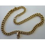 A heavy hallmarked 9-carat gold Chain, 36cm, approx. 19.