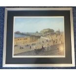 Tom Dodson (1910-1991), a steel-framed and glazed colour lithograph, 'Brighton Pier',