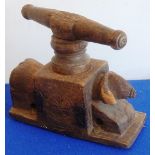 An interesting late-19th / early-20th century Treen Press (possibly French and possibly used for