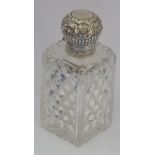 A fine hobnail-cut glass and silver-mounted Scent,