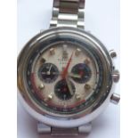 A gentleman's Tissot Chronograph steel cased Wristwatch,