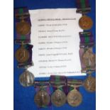 Nine General Service Medals with Malaya clasps to various ranks (full list with numbers,