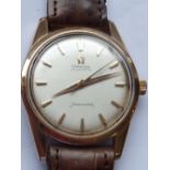 A gentleman's Omega Seamaster Automatic wristwatch, the signed dial with baton markers,