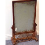 A late 19th/early 20th Century Chinese table mirror,