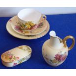 A Royal Worcester group to include a trio,