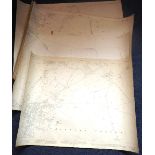 Six early 20th Century (Edition of 1922) Oxfordshire Ordnance Maps detailing Chipping Norton and