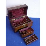 A 19th century mahogany apothecary's box;