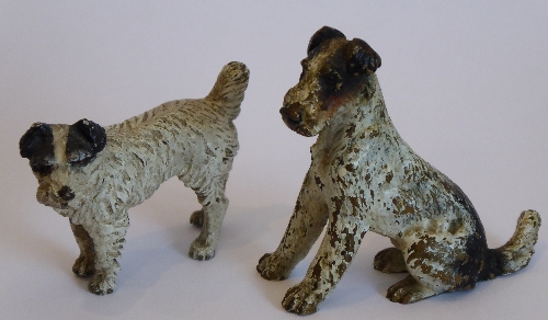 Two cold-painted bronze models;