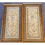 A good pair of 19th century Oriental silkworks;