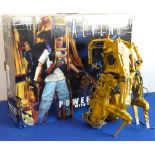 A Hot Toys 1/6 scale Aliens Power Loader with Ellen Ripley,