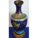 A 20th century Chinese cloisonné vase;