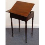 A Regency period mahogany writing table;