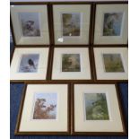 A good set of eight early 20th century colour prints after Archibald Thorburn depicting various