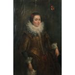 École FLAMANDE du XIXe siècle, suiveur de Cornelis de VOSPortrait de dame portant une fraise19th