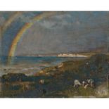 Émile René MENARD (Paris 1862 - 1930)Arc-en-ciel à VarengevilleRainbow to Varengeville, Milboard,