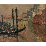 Louis ABEL-TRUCHET (Versailles 1857 - Auxerre 1918)Vue de Venise : devant la SaluteA view of Venice: