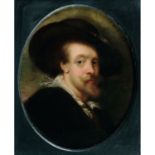 Dans le goût de Peter Paul RUBENSAutoportraitIn the manner of P.P. Rubens, Self-portrait, oval panel
