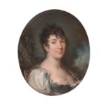 Claude HOIN (Dijon, 1750 - 1817)Portrait dit de Jeanne Virginie Guénichot, comtesse de